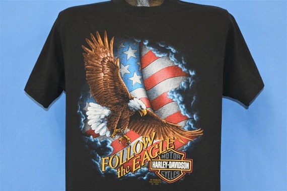 90s HarleyDavidson tシャツ イーグル　usa製バー＆シールド 90s HarleyDavidson tシャツ イーグル usa製バー＆シールド