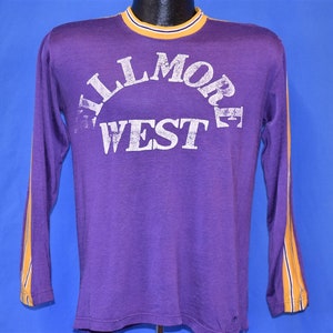 T-shirt Vintage Années 70 FILLMORE WEST CREW - Marque GENTLEMAN JOHN - Taille M/L - État Excellent