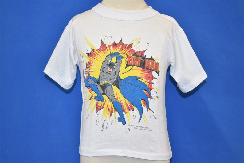 80s Batman Explosion Superhero t-shirt Youth Medium