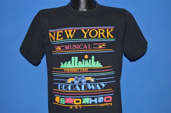 90s New York Musical Broadway Tourist t-shirt Med… - image 1