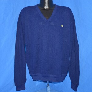 80s Izod Lacoste Navy Blue Pullover Alligator Sweater Large - Etsy