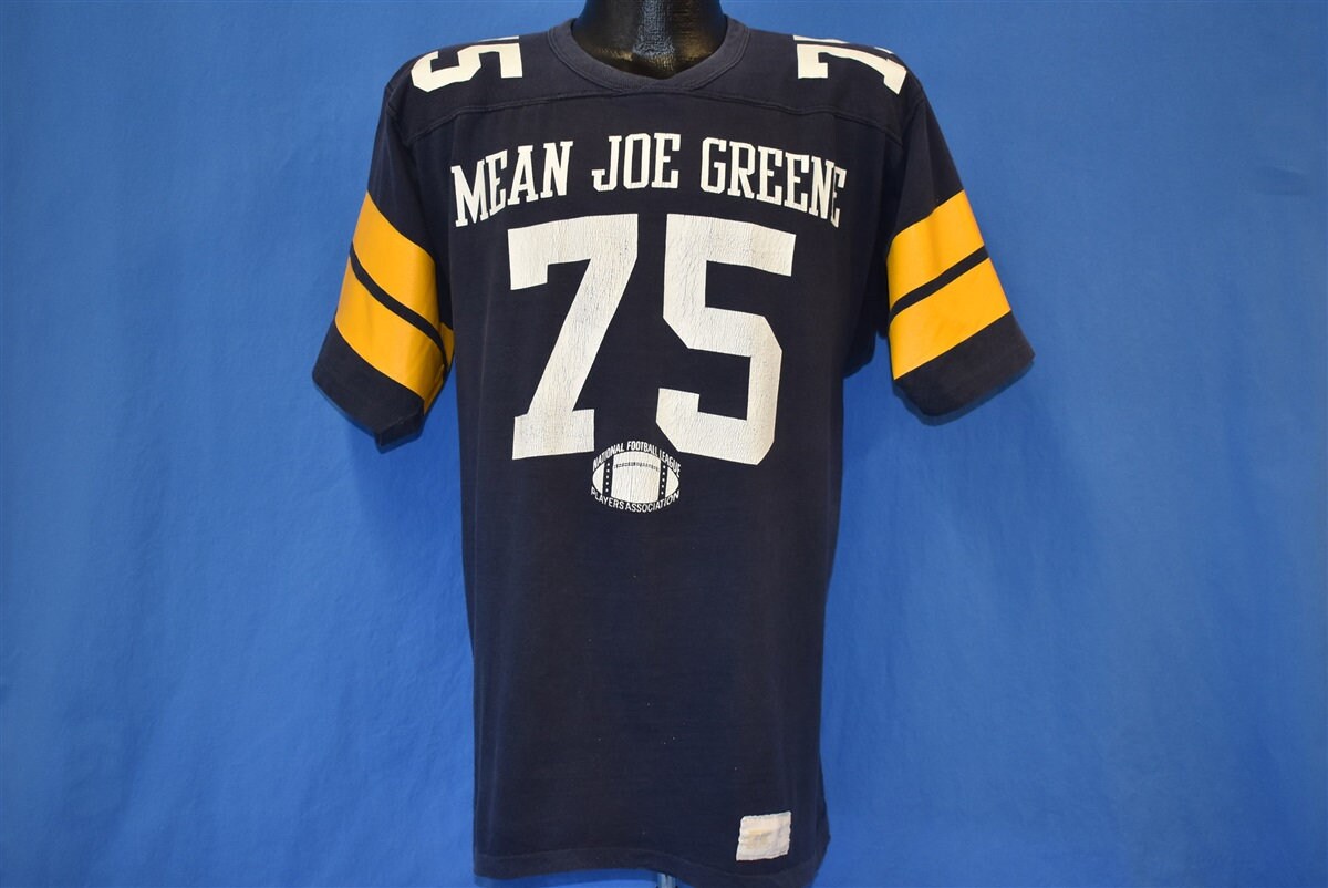 Discover 80s Mean Joe Greene #75 Pittsburg Steeler Football Jersey t-shirt Large