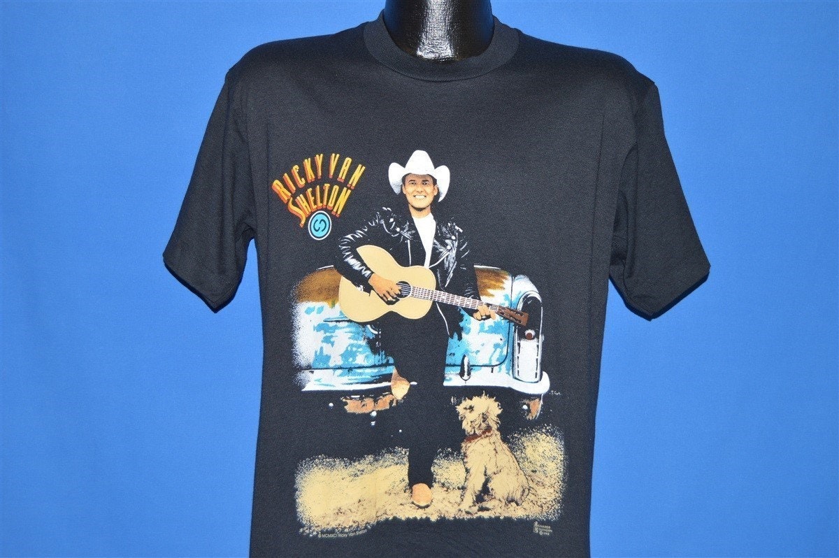 90s Ricky Van Shelton Backroads Tour t-shirt Large | Etsy