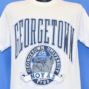 80s Georgetown University Hoyas Washington DC Bulldog t-shirt Medium