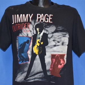 80s Jimmy Page Outrider Tour 1988 Rock Concert t-shirt Medium