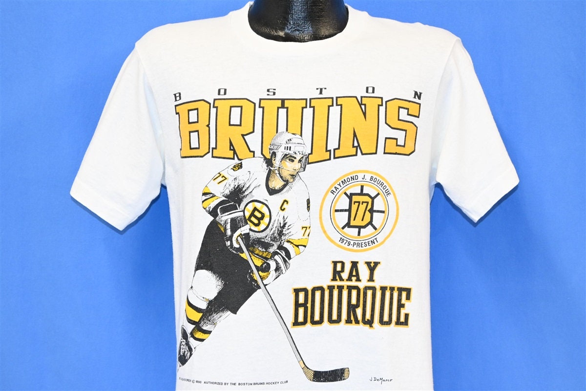 RAY BOURQUE Boston Bruins SIGNED 1980s Retro Captain Jersey - NHL