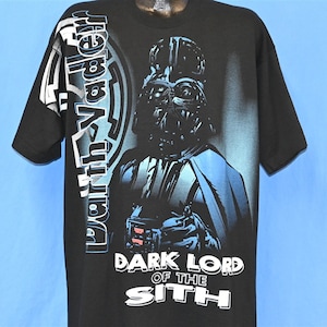 90s Star Wars Darth Vader Dark Lord of the Sith Big Print Sci-Fi t-shirt Extra Large