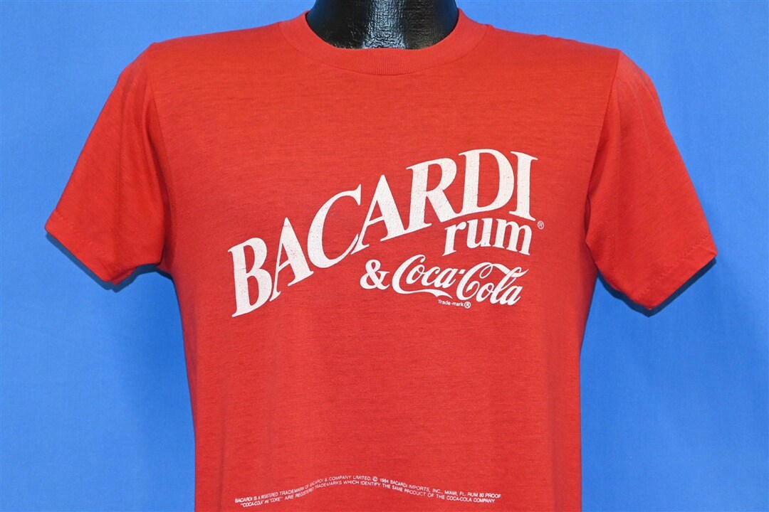 80s ビンテージ バカルディxコカコーラ 】シングルステッチ サン