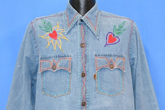 hippie denim shirt