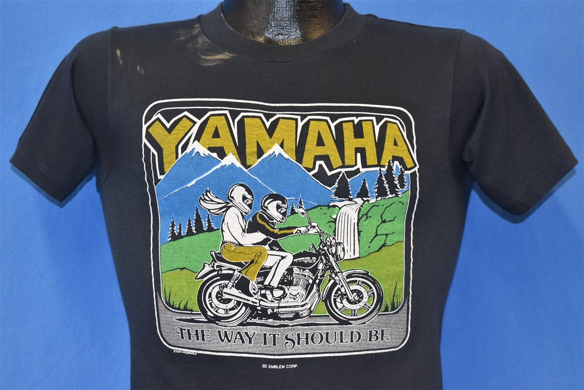 80s Yamaha Motorcycle 3D Emblem Biker the Way It Should Be