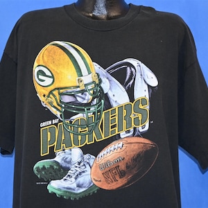 90s Green Bay Packers NFL Football Team Helmet Pro Player t-shirt XXXL