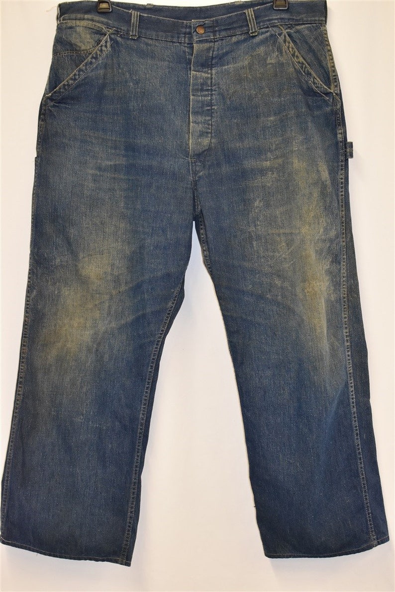 40s Railroad Carpenter Jeans Work Pants Size 40 | Etsy