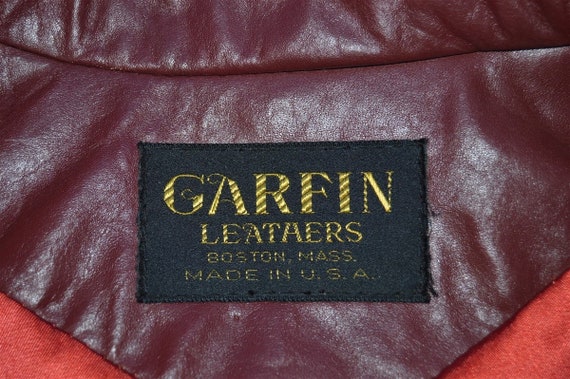 70s Garfin Leather Bomber Jacket Size Large - image 5