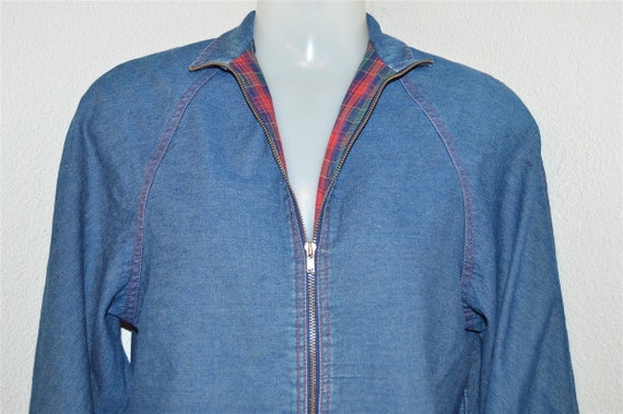 80s Neo Gould Zip Denim Light Womens Jacket Sz 14 | Etsy