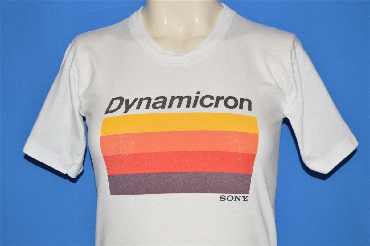 Details about New Sony Dynamicron Betamax 80s Vintage White Rare 50/50 T Shirt Sz L Details about New Sony Dynamicron Betamax 80s Vintage White Rare 50/50 T Shirt Sz L