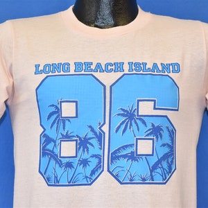 80s Long Beach Island New Jersey Palm Trees #86 Tourist t-shirt Small