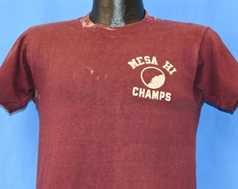 50s Champion Running Man Mesa Hi Champs High School Arizona Distressed t-shirt Small