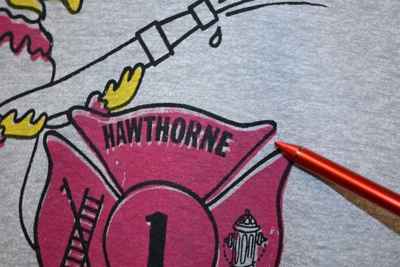 80s Hawthorne Engine Company Firefighter Fire Hou… - image 3
