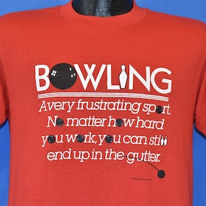 80s Bowling Humor Funny Joke t-shirt Medium