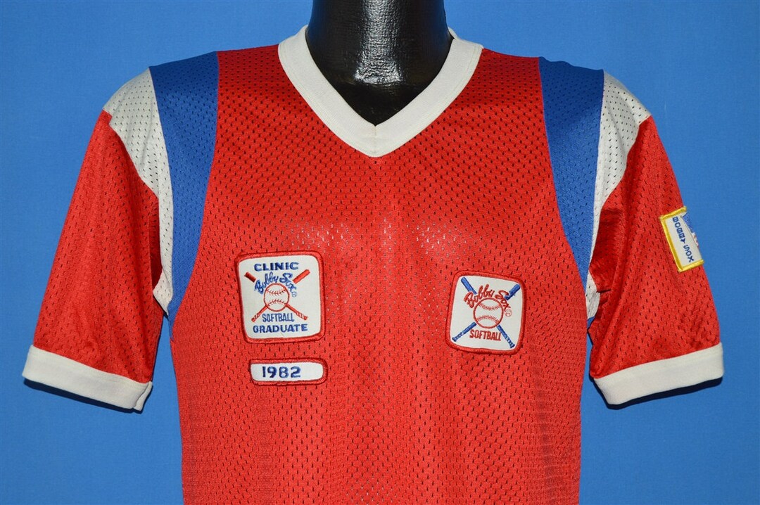 80s Bobby Sox Softball Clinic Jersey Medium Etsy