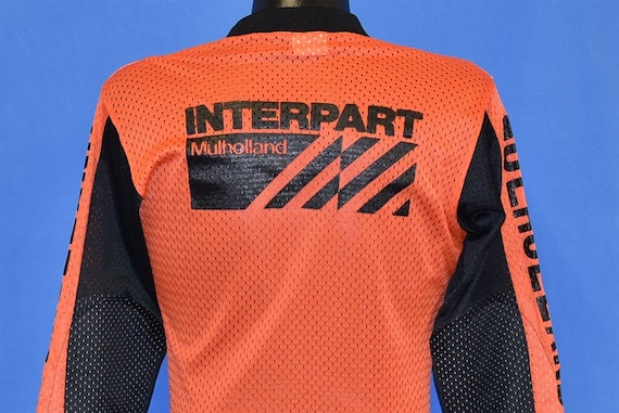 70s Interpart Mulholland Orange Black Racing Jers… - image 1