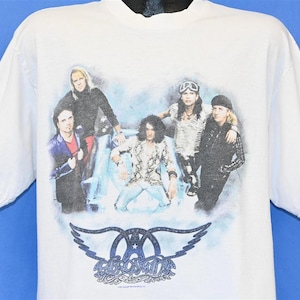 90年代 エアロスミス ナイン・ライヴズ・ツアー 1997 ロックコンサート 両面バンドTシャツ XLサイズ
