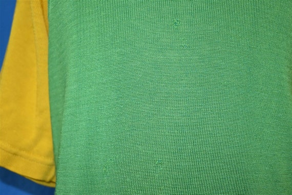 60s Green Yellow Jersey t-shirt Medium  - image 3