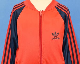 Vintage Kids Adidas Zip-up Track Jacket Logo on Chest Rare
