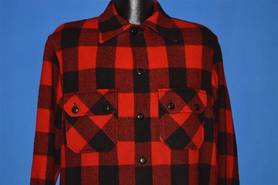 60s Chippewa Buffalo Plaid Wool Jacket shirt Mediu