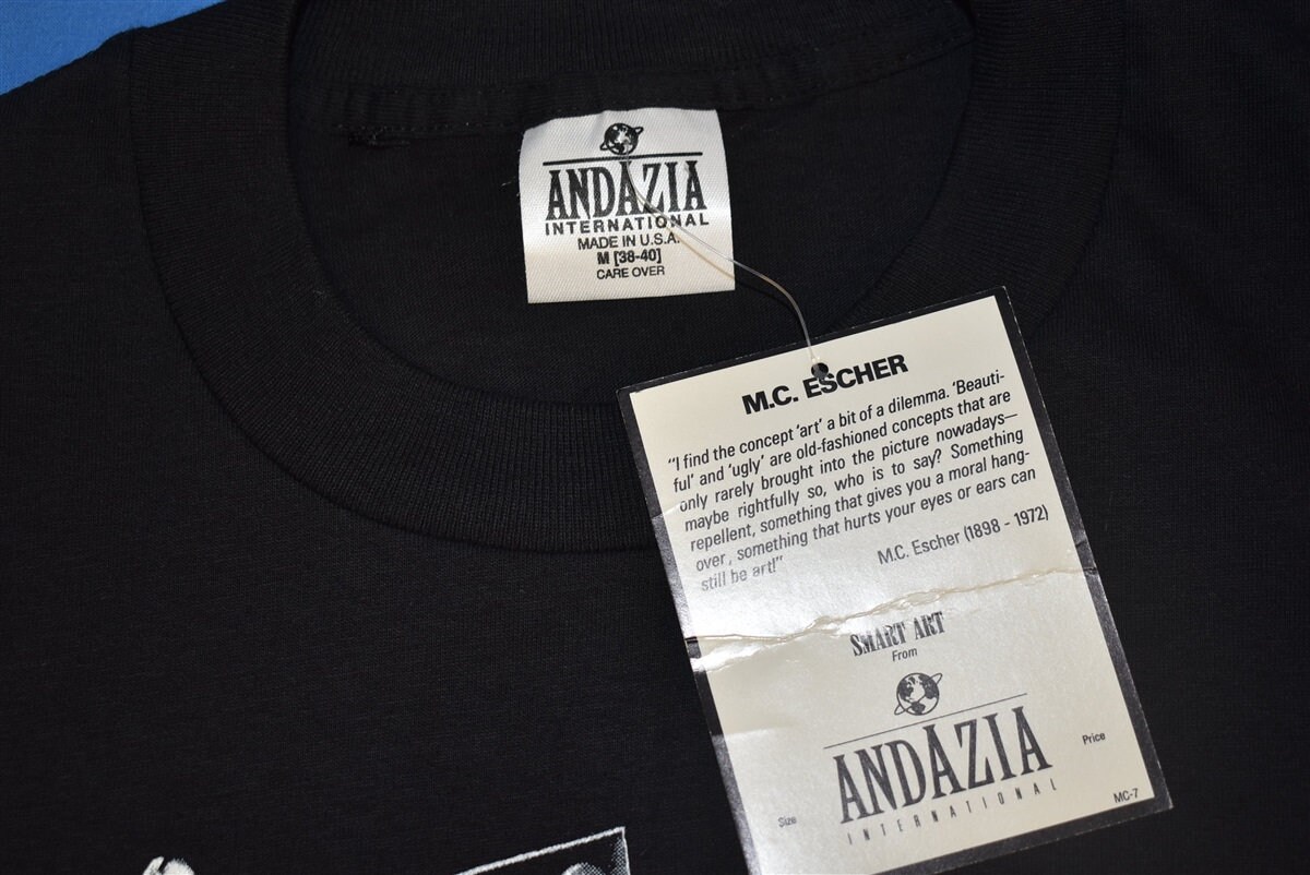 90s MC Escher Artist Glow in the Dark Long Sleeve Deadstock - Etsy