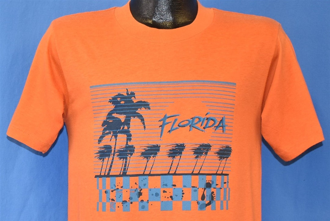 80s Florida Palm Trees Footprints Beach Tourist Souvenir - Etsy