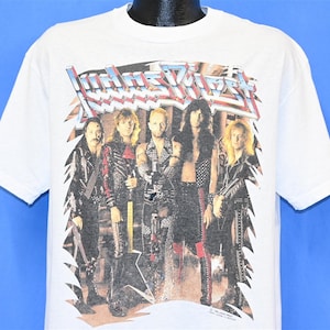 90s Judas Priest Painkiller World Tour 1990 Distressed Rock Concert t-shirt Large