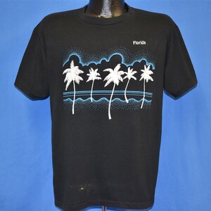 80s Florida Palm Trees Stars Tourist T-shirt Large - Etsy