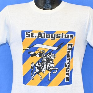 Maglietta anni '80 St. Aloysius Chargers Catholic Grade School Springfield IL Piccola