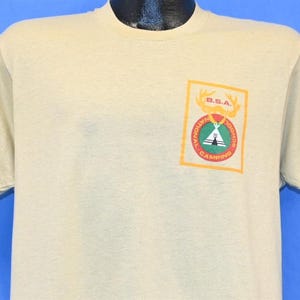 80s Boy Scouts Of America BSA National Camping School NCS Logo t-shirt Large