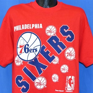 90s Philadelphia 76ers Sixers Basketball NBA Deadstock t-shirt Extra Large