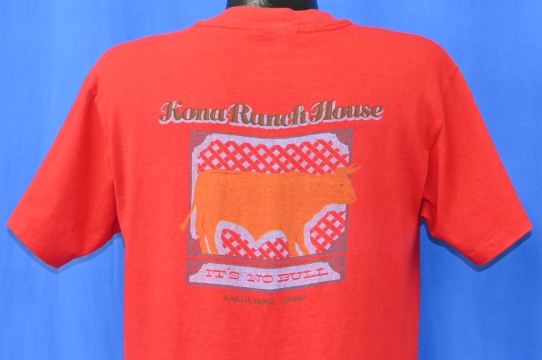90s Kona Ranch House Restaurant It's No Bull Kailua Kona Hawaii Pocket