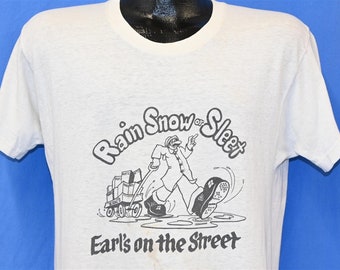 70s R Crumb Cartoon Underground Comix Spoof Earl's Automotive Westchester Illinois t-shirt Medium