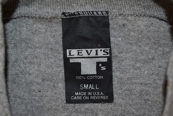 90s Levi's Silver Tab Jeans Long Sleeve t-shirt S… - image 3