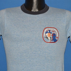 80s National Scout Jamboree 1981 Rayon Ringer t-shirt Extra Small