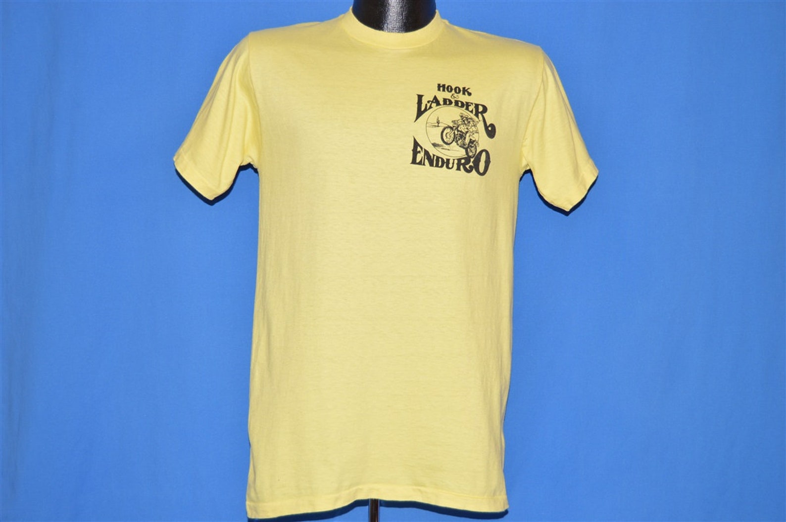 70s Hook & Ladder Enduro Dirt Bike tshirt Small Etsy