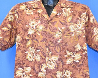 トップス 40s50s silk made Aloha shirt Aloha shirt made of silk, from the 1940s-1950s.