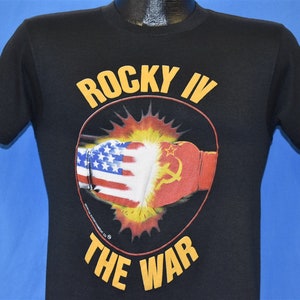 80s Rocky IV Cold War 1985 Sylvester Stallone Boxing Movie t-shirt Extra Small