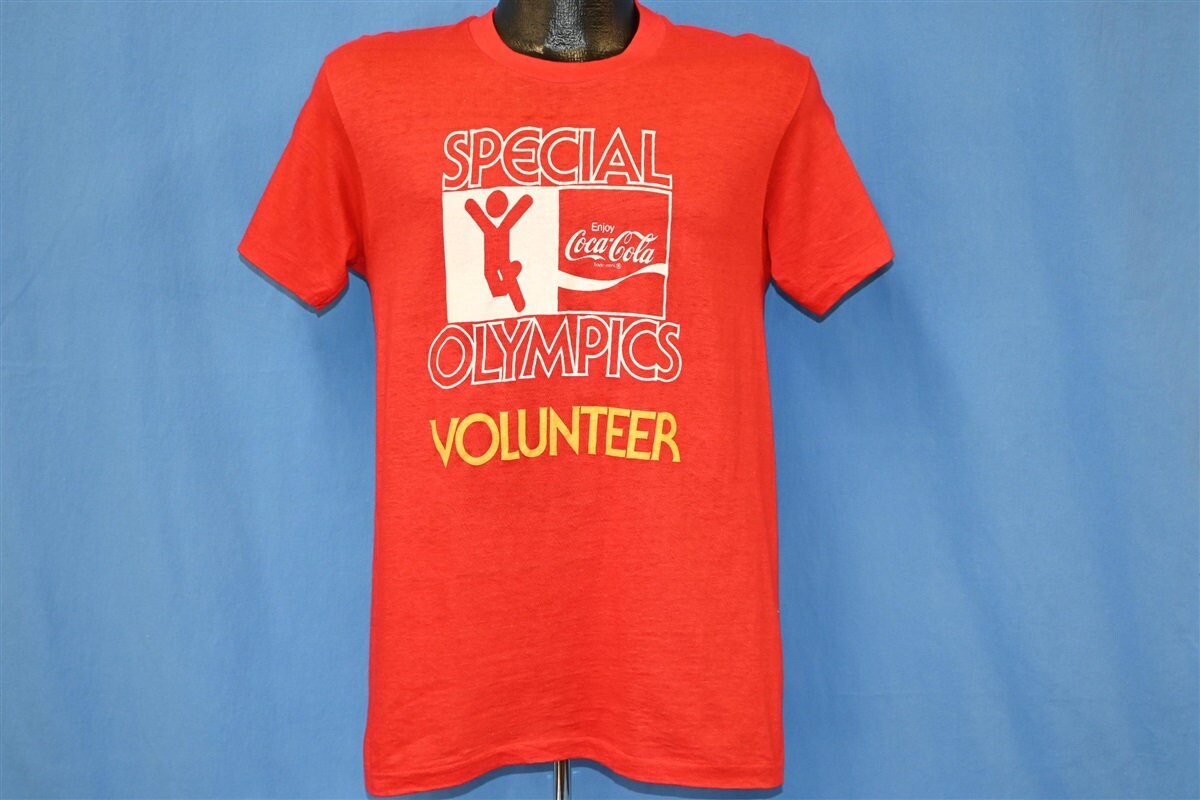 70s Coca Cola Special Olympics Volunteer Coke Logo T-shirt Small