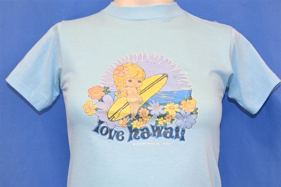 80s Surfer's Paradise Love Hawaii Sunset Beach Wa… - image 1