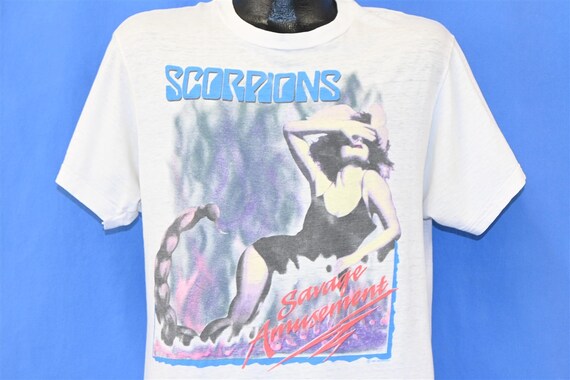 80s Scorpions Savage Amusement Album Cover Tour T-shirt Large - Etsy