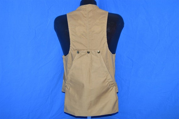 50s American Field Brown Duck Cotton Hunting Vest… - image 3