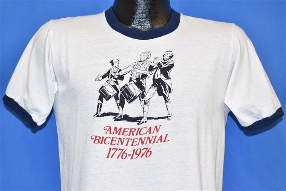 70s American Bicentennial 1976 Ringer t-shirt Medi