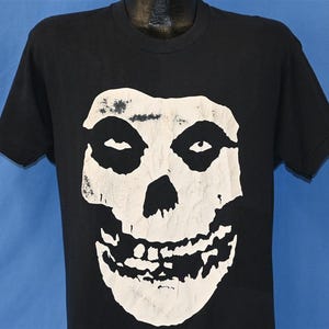稀少!  Misfits CINDER BLOCK スカル Tシャツ 00s Vintage 2004 Misfits Crimson Ghost Cinder Block Double-Sided