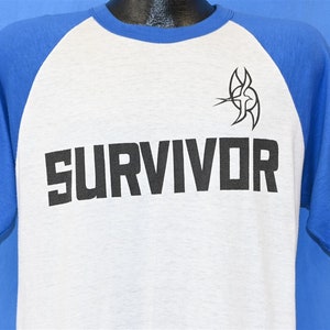 80s Survivor Hurricane Iwa Kauai Hawaii 1982 Islands Raglan t-shirt Medium